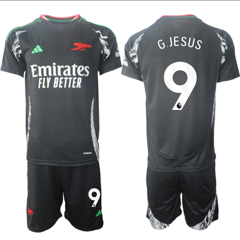Men 2024-2025 Club Arsenal away Black #9 Soccer Jersey->arsenal jersey->Soccer Club Jersey